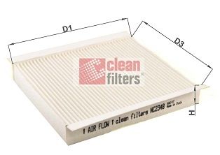 CLEAN FILTERS Filtrs, Salona telpas gaiss NC2348